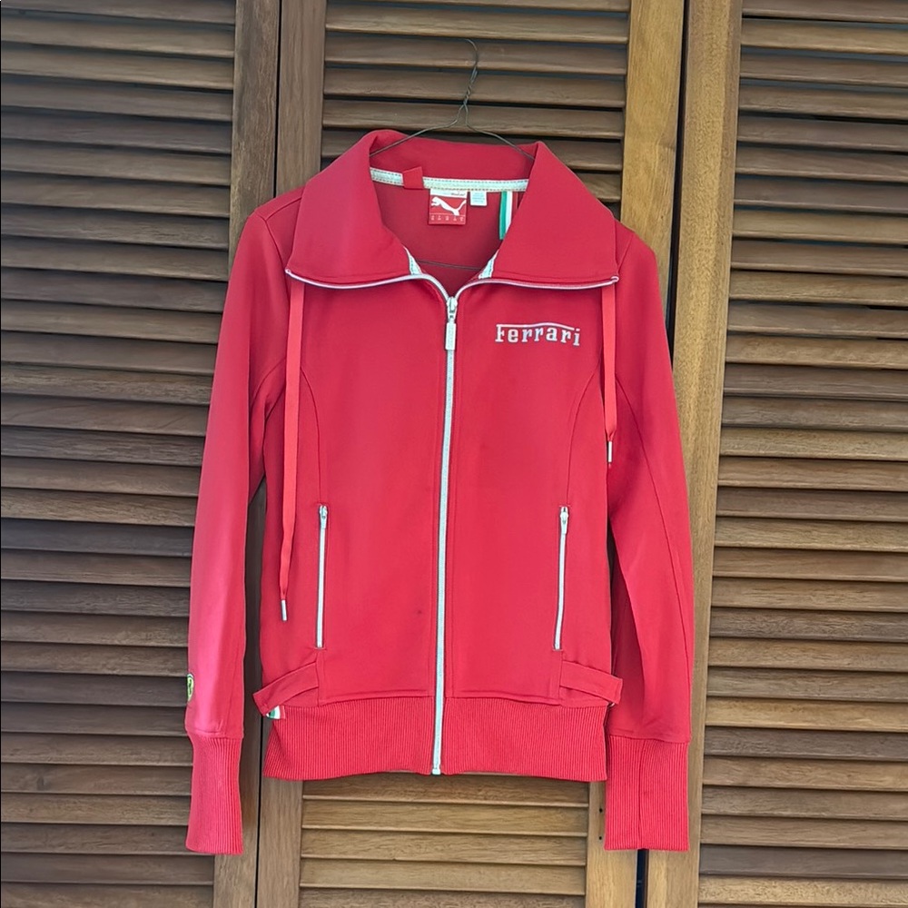 PUMA Ferrari Red Zip-Up Jacket